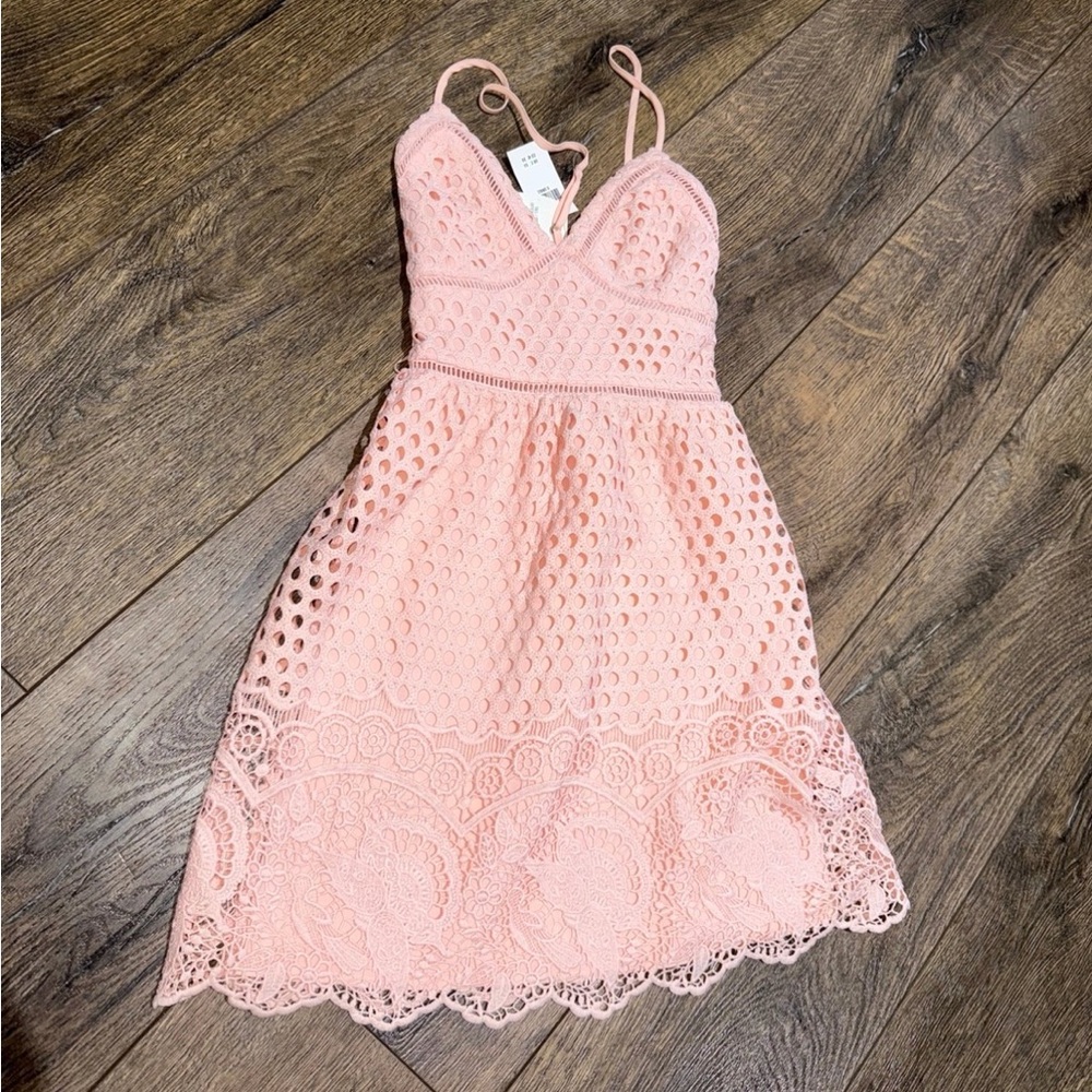 Pink Lace Dress